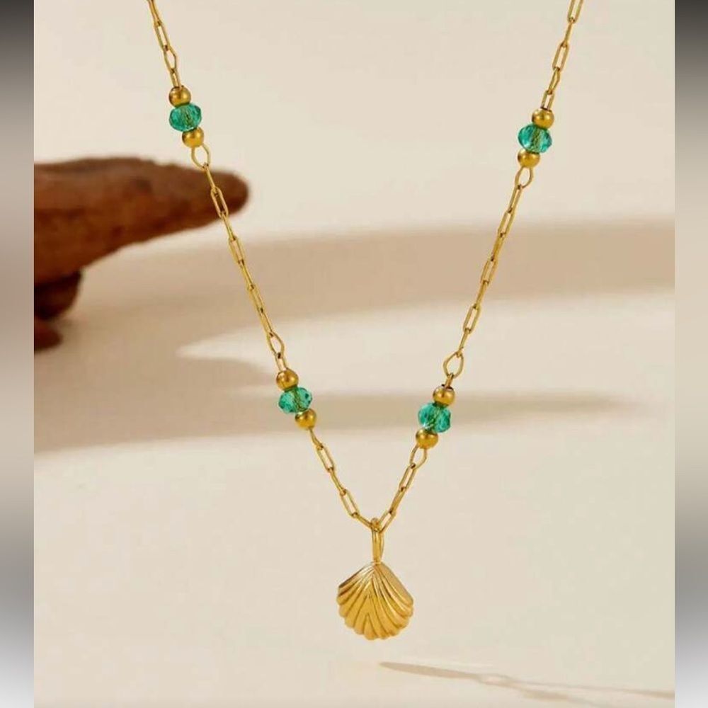 Shell Beaded Anklet #2263 - Picture 2 of 7